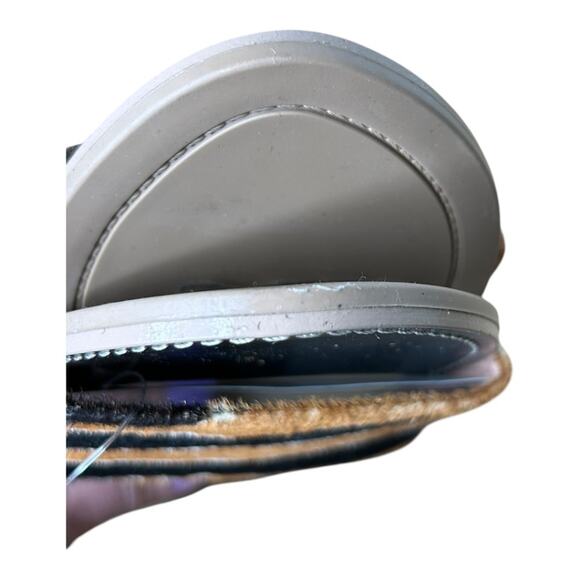 J. Crew Capri Slide Sandals Tiger Print Calf Hair NWT Size 10 - Picture 7 of 10